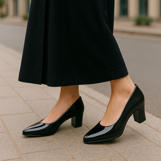 Women's Classic Block Heel Pumps