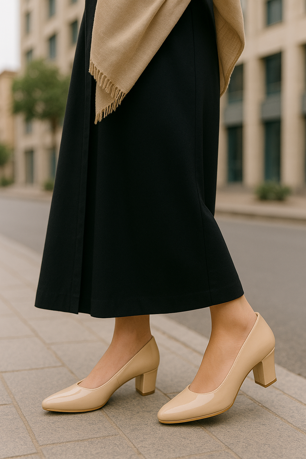 Women's Classic Block Heel Pumps
