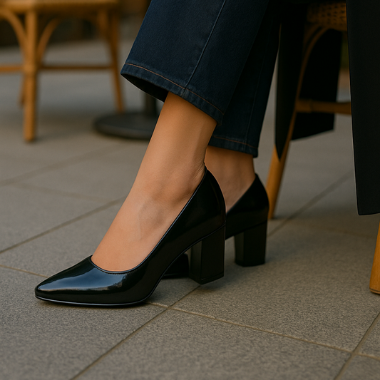 Women's Classic Block Heel Pumps