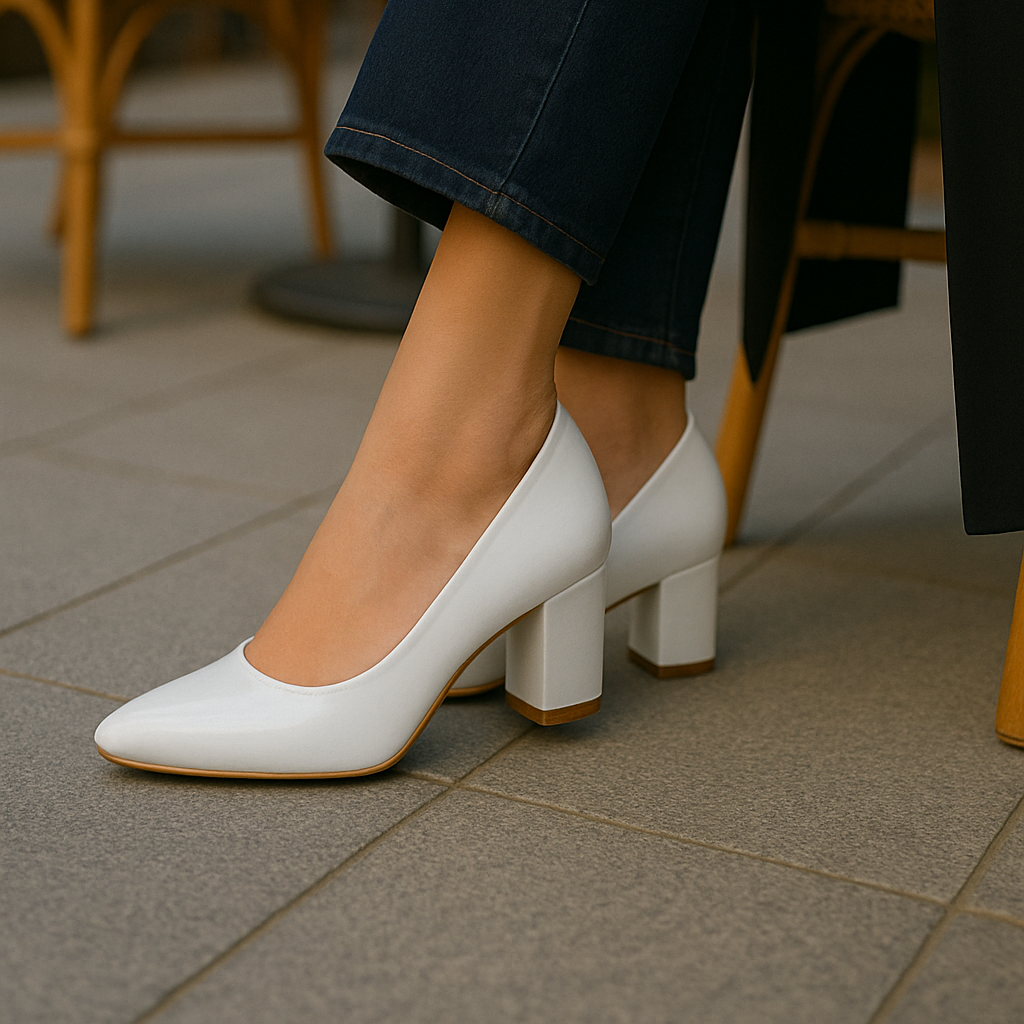 Women's Classic Block Heel Pumps