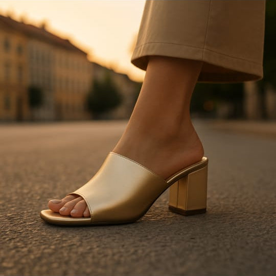 Women's Open-Toe Block Heel Sandal