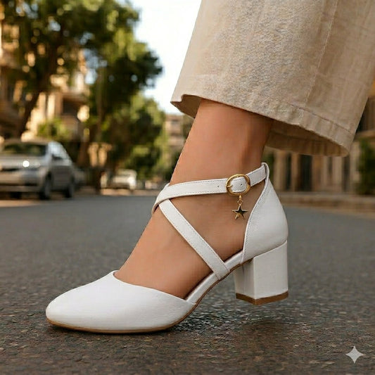 Cross Strapped Heels Sandals