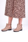 Biege Belted Boots