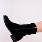 Black Zipped Boots