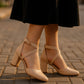 Cross Strapped Heels Sandals