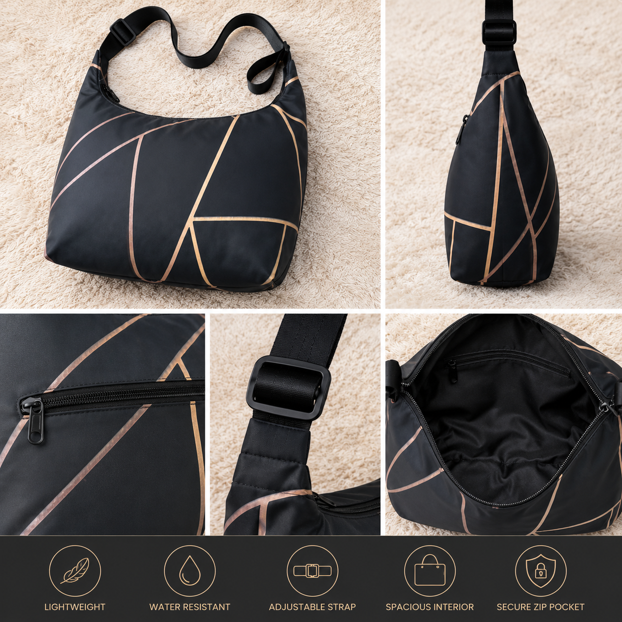 GeoLux Hobo Bag