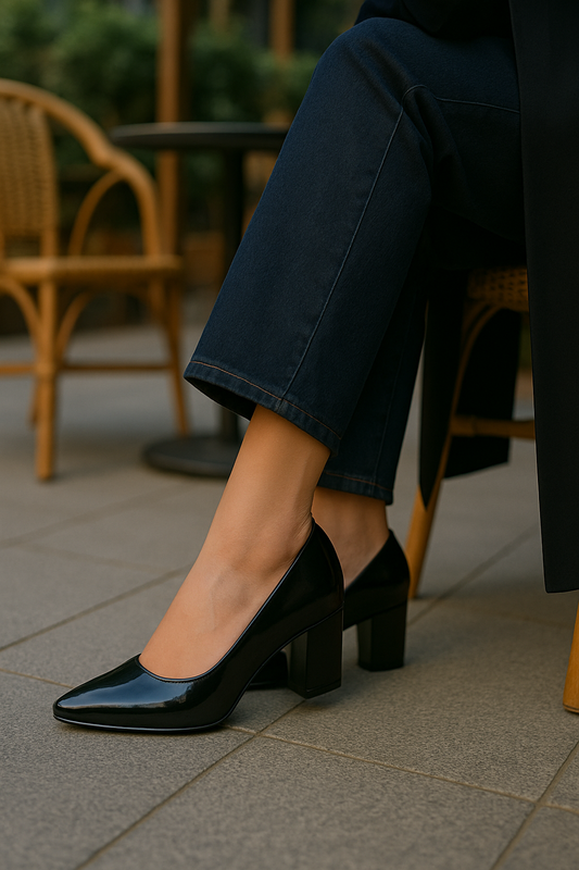 Women's Classic Block Heel Pumps