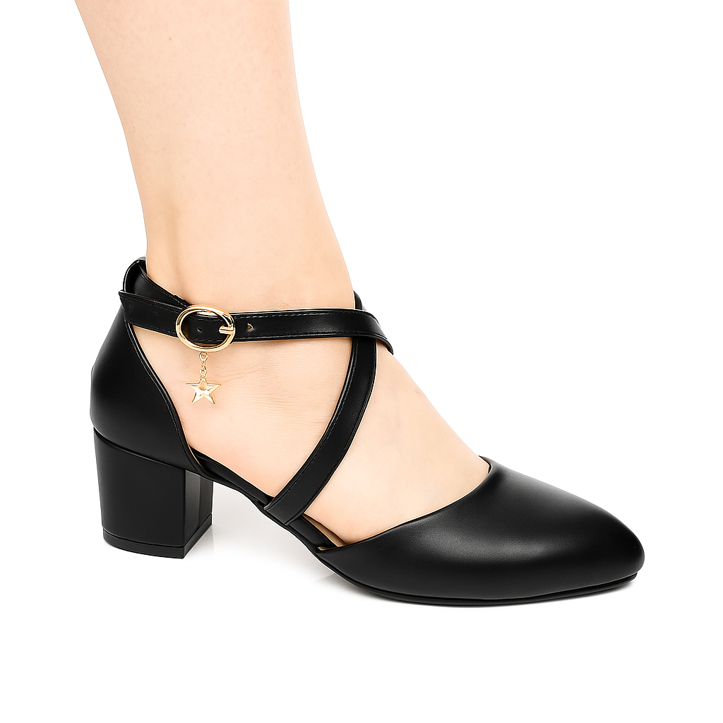 Cross Strapped Heels Sandals
