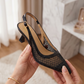 Modern Mesh "LAKRIH" Kitten Heels