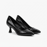 Elegant Textured Pointed-Toe Pump