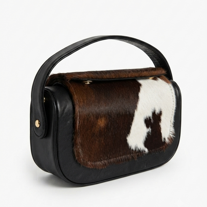 "Nature’s Elegance" Handbag – Premium Natural Cowhide Leather