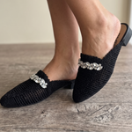 Podia Crystal-Mesh Mules