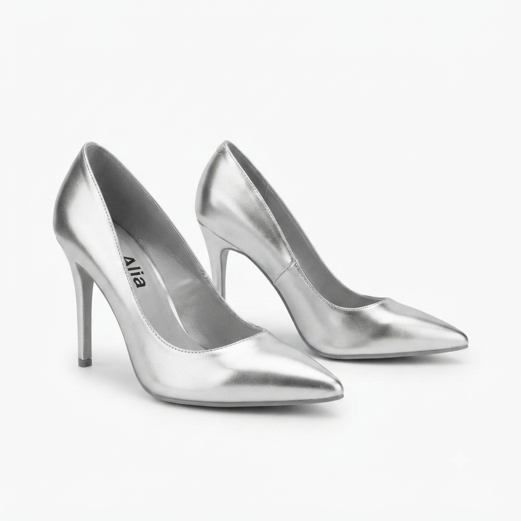 Premium Imported Sky Leather Pointed-Toe Pumps