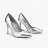 Premium Imported Sky Leather Pointed-Toe Pumps