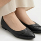 Pointed-Toe Criss-Cross Flats.