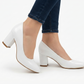 Women's Classic Block Heel Pumps