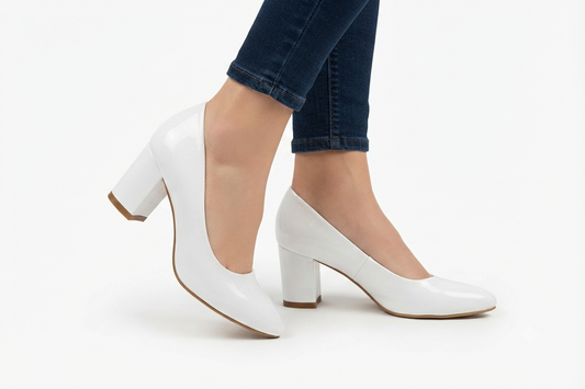 Women's Classic Block Heel Pumps