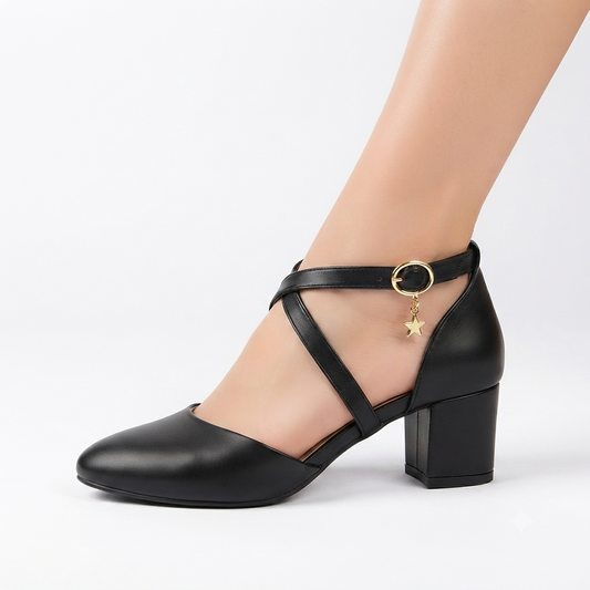 Cross Strapped Heels Sandals