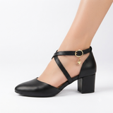Cross Strapped Heels Sandals