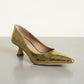 Elegant Textured Pointed-Toe Pump