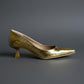 Elegant Textured Pointed-Toe Pump