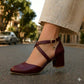 Cross Strapped Heels Sandals