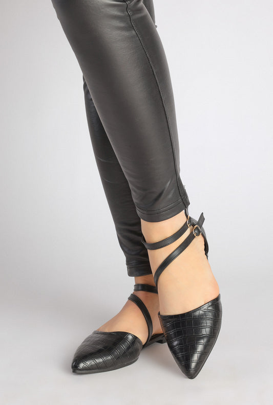 Black Lazar Sandals
