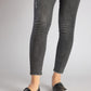 Black Double belted flat