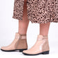 Beige Classic Golden Chained Boots T 100