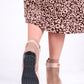 Beige Classic Golden Chained Boots T 100