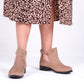 Biege Belted Boots