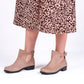 Biege Belted Boots