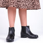 Black EZ Belted Boots