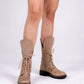 Beige 2N1 Boots