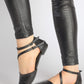 Black Lazar Sandals