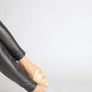 Biege Double belted flat